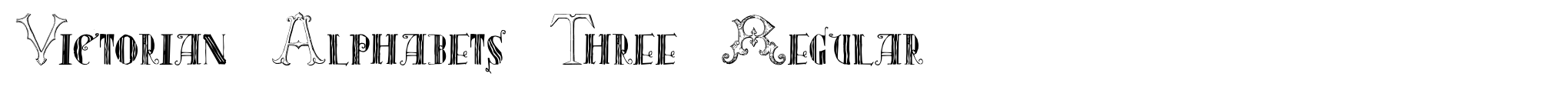 Victorian Alphabets Three Regular image